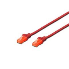 Digitus Dk-1617-010/R 1Mt Utp Cat6 Patch Kablo Kirmizi Cu, Lszh Awg 26/7