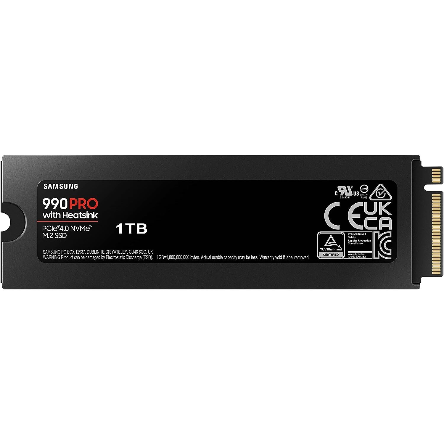 Samsung 990 Pro 1Tb 7450/6900Mb/S Nvme Pcie M.2 Ssd Mz-V9P1T0Cw