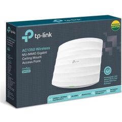 Tp-Link Omada Eap225 Ac1350 1 Port Gigabit Rj45 2.4/5Ghz Mu-Mimo Poe Tavan Ti̇pi̇ Access Point (Poe Adaptörü Dahi̇l)