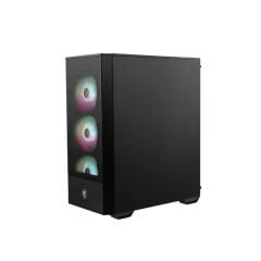 Msi Mag Forge 112R Temperli Cam 3X120Mm 1X120Mm Argb Fan Psu Yok Atx Gaming Kasa