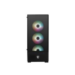 Msi Mag Forge 112R Temperli Cam 3X120Mm 1X120Mm Argb Fan Psu Yok Atx Gaming Kasa