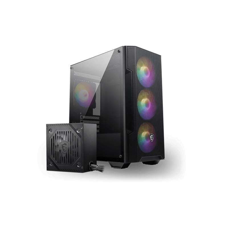 Msi Mag Forge M100A D60 600W 80+ Akri̇li̇k Yan Panel 3X120Mm 1X120Mm Argb Bronze Matx Gaming Kasa