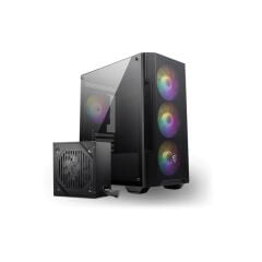 Msi Mag Forge M100A D60 600W 80+ Akri̇li̇k Yan Panel 3X120Mm 1X120Mm Argb Bronze Matx Gaming Kasa