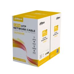Dahua Dh-Pfm920-6Un U/Utp 305 Metre 24Awg %100 Bakir Pe Outdoor Si̇yah Renk Cat6 Kablo