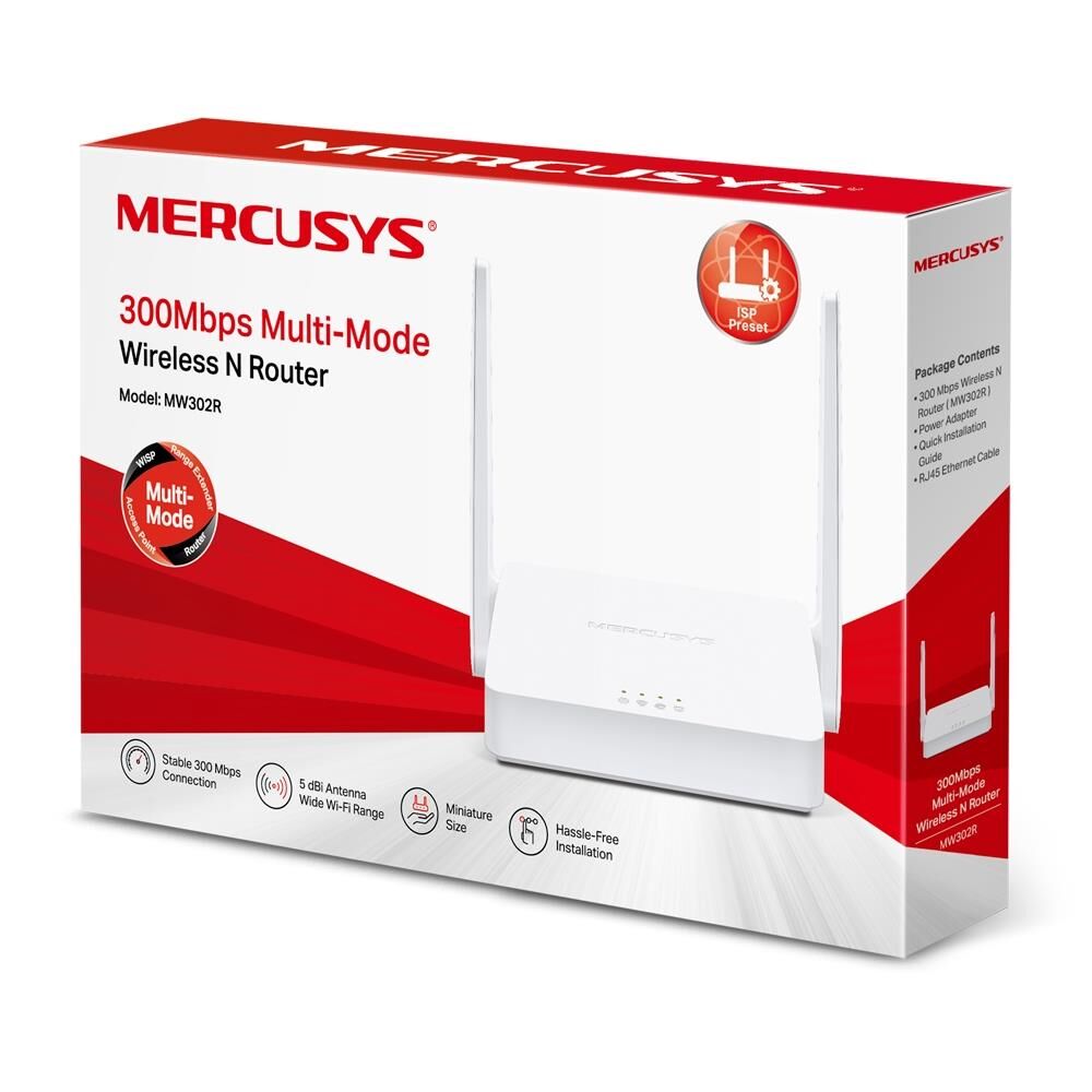 Tp-Link Mercusys Mw302R 300Mbps Wifi N Router
