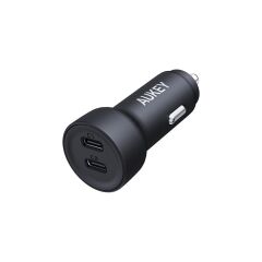 Aukey Cc-Y23-Bk 65W 2* Type-C Pd Araç Şarj Ci̇hazi