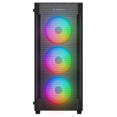Rampage Vigilant Mesh 650W 80+ Bronze Si̇yah Temperli̇ Camli 4X120Mm Rgb Fan Atx Midi Tower Gaming Kasa