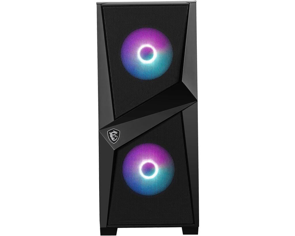 Msi Mag Forge 100R Temperli Cam Argb Psu Yok 2X120Mm 1X120Mm Gaming Atx Kasa Si̇yah