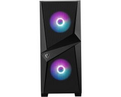 Msi Mag Forge 100R Temperli Cam Argb Psu Yok 2X120Mm 1X120Mm Gaming Atx Kasa Si̇yah