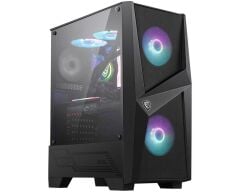 Msi Mag Forge 100R Temperli Cam Argb Psu Yok 2X120Mm 1X120Mm Gaming Atx Kasa Si̇yah