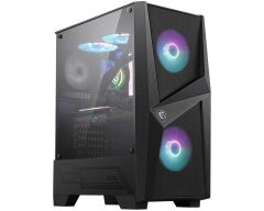 Msi Mag Forge 100R Temperli Cam Argb Psu Yok 2X120Mm 1X120Mm Gaming Atx Kasa Si̇yah