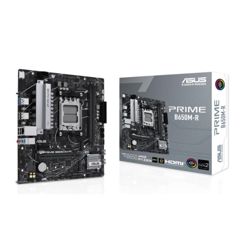 Asus Prime B650M-R Ddr5 7200Mhz 1Xhdmi 2Xm.2 Usb3.2 Matx Am5 (Amd Am5 7000 Seri̇li̇ İşlemci̇ Uyumlu)