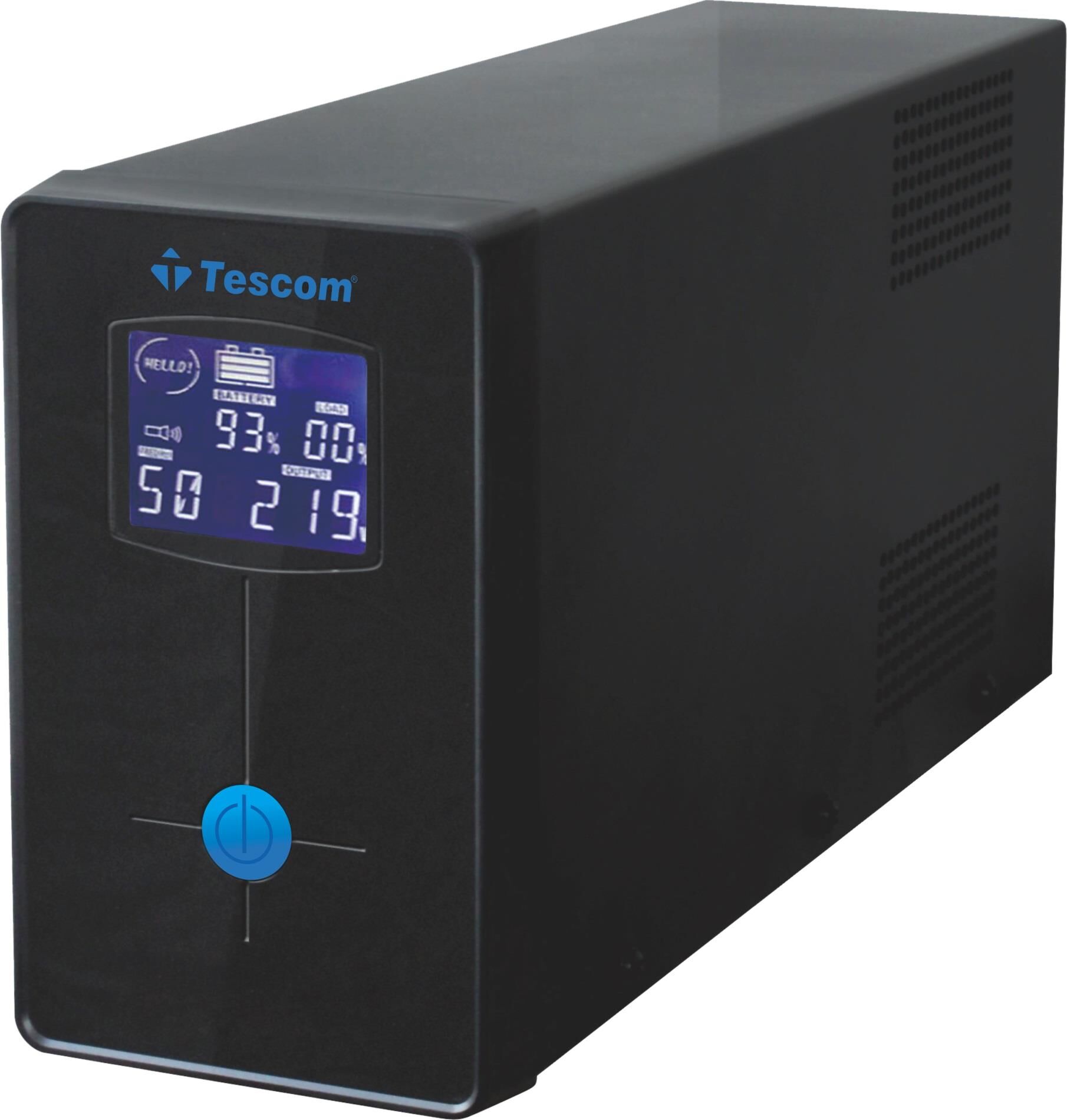 Tescom Leo+ 2200Va 1F/1F (2X9Ah) 4/8Dk Lcd Line Interaktif Ups