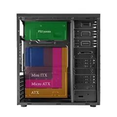 Vento Ta-K62 750W 1X80Mm Fan Usb 3.0 Midi Tower Si̇yah Kasa