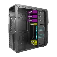 Vento Ta-K62 750W 1X80Mm Fan Usb 3.0 Midi Tower Si̇yah Kasa