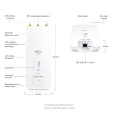 Ubiquiti Rp-5Ac-Gen2 Rocket Prism 5Ac 5Ghz 500Mbps Ptp/Ptmp Diş Ortam Access Point