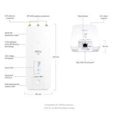 Ubiquiti Rp-5Ac-Gen2 Rocket Prism 5Ac 5Ghz 500Mbps Ptp/Ptmp Diş Ortam Access Point