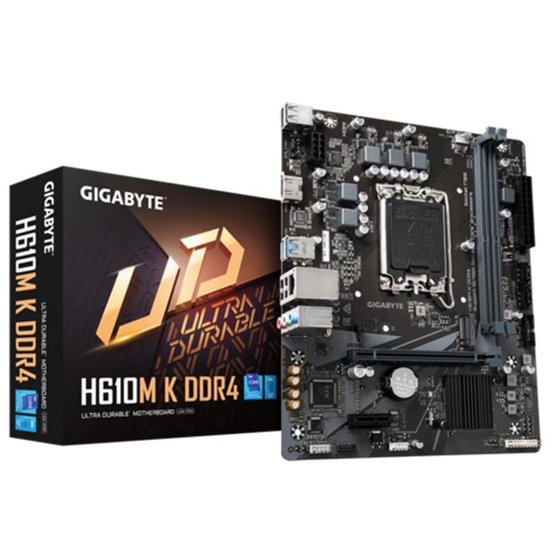 Gigabyte H610M-K Ddr4 3200Mhz 1Xhdmi 1Xm.2 Usb 3.2 Matx 1700P (12. / 13. Ve 14. Nesi̇l İşlemci̇ Uyumlu)