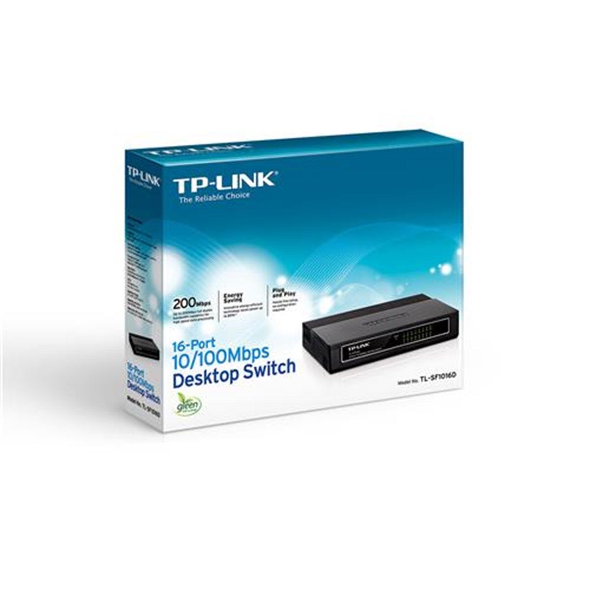 Tp-Link Tl-Sf1016D 16 Port 10/100 Fast Ethernet Desktop Switch