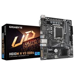 Gigabyte H610M-H-V3 Ddr4 3200Mhz 1Xvga 1Xhdmi 1Xm.2 Usb 3.2 Matx 1700P (12. / 13. Ve 14. Nesi̇l İşlemci̇ Uyumlu)