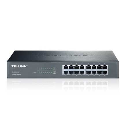 Tp-Link Tl-Sg1016D 16 Port 10/100/1000 Yonetilemez Rack Mount Switch