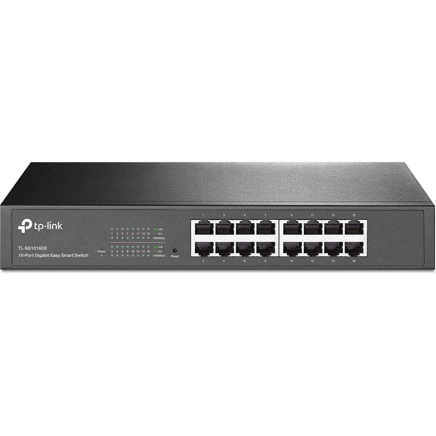 Tp-Link Tl-Sg1016De 16 Port 10/100/1000 Easy Smart Rack Mount Switch