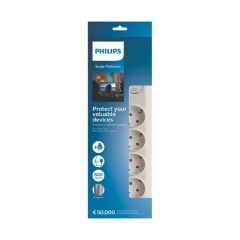 Philips Spn7040Wa/62 600J 4'Lü / 2M Akim Korumali Pri̇z