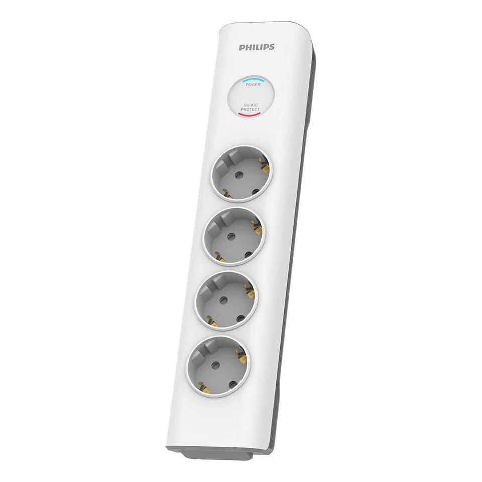 Philips Spn7040Wa/62 600J 4'Lü / 2M Akim Korumali Pri̇z