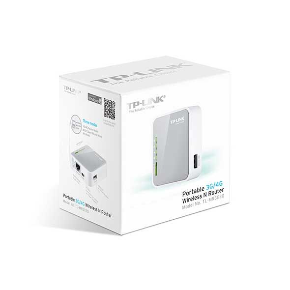 Tp-Link Tl-Mr3020 150Mbps 2.4Ghz 3G/4G Indoor Router