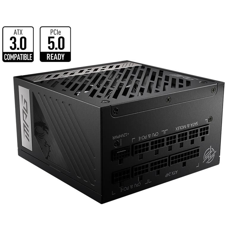 Msi Mpg A850G Pcie5 850W 80+ Gold Power Supply