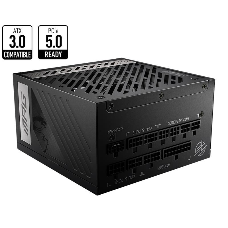Msi Mpg A850G Pcie5 850W 80+ Gold Power Supply