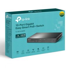 Tp-Link Tl-Sg1210Mpe 10 Port 10/100/1000 8 Port Poe+ 1Xsfp Easy Smart Desktop Switch