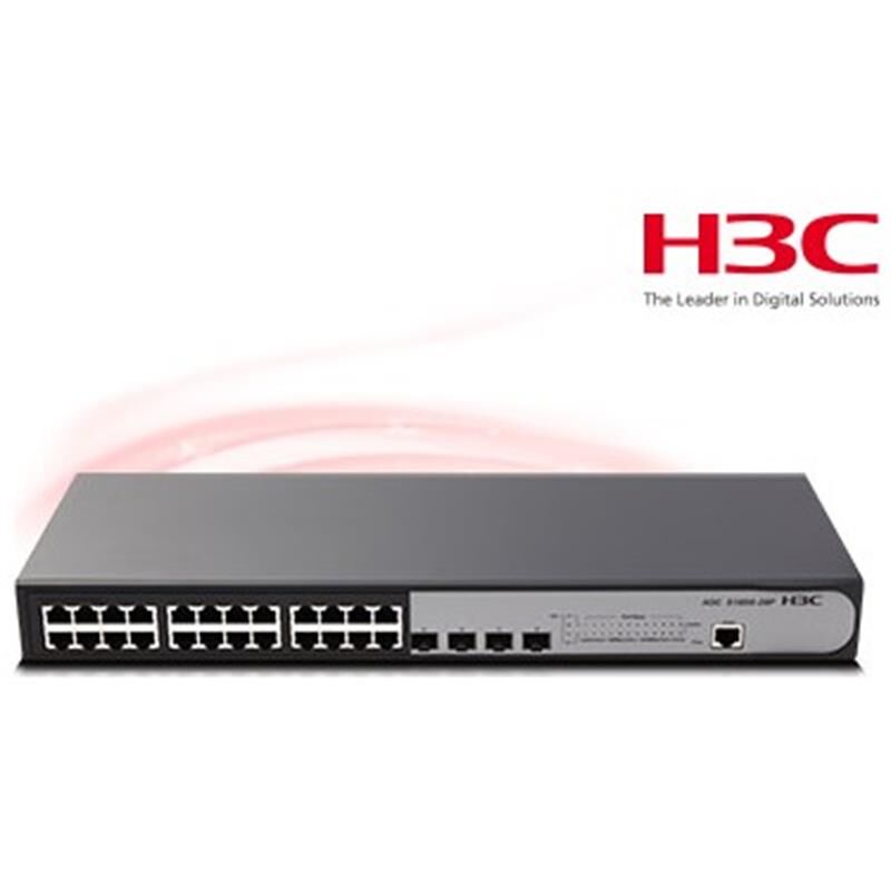 H3C 9801A1Q8 S1850-28P 24 Port Gigabit + 4X1Gb Sfp Uplink Yöneti̇lebi̇li̇r L2 Rackmount Switch