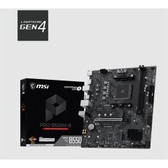 Msi Pro B550M-B Ddr4 4600Mhz 1Xhdmi 2Xm.2 Matx Am4 (Amd Am4 5000/5000G/4000G/3000/3000G Seri̇leri̇ İle Uyumlu)