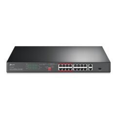 Tp-Link Tl-Sl1218P 16 Port 10/100 16 Port Poe+ 2 Port Uplink + 1 Sfp Yonetilemez Rack Mount Switch
