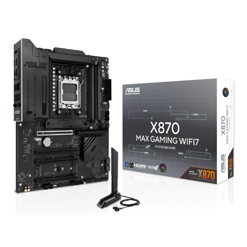 Asus X870 Max Gaming Wifi7 Ddr5 8000Mt/S 1Xhdmi 2Xusb 3Xm.2 Atx Am5 (Amd Am5 9000/8000/7000 Seri̇leri̇ İle Uyumlu)