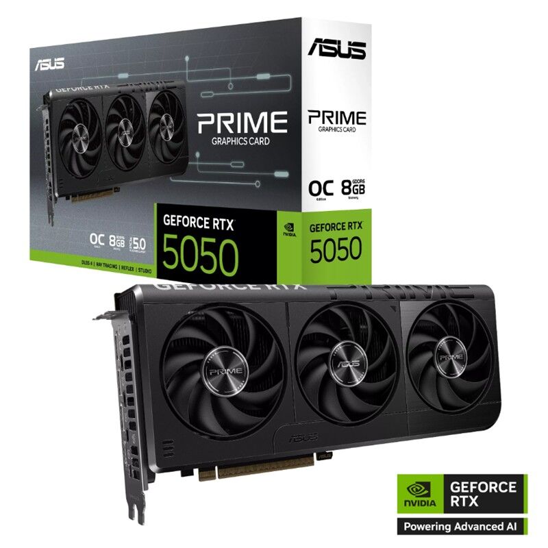 Asus Geforce Prime-Rtx5050-O8G 8Gb Gddr6 128Bit 1Xhdmi 3Xdp Ekran Karti
