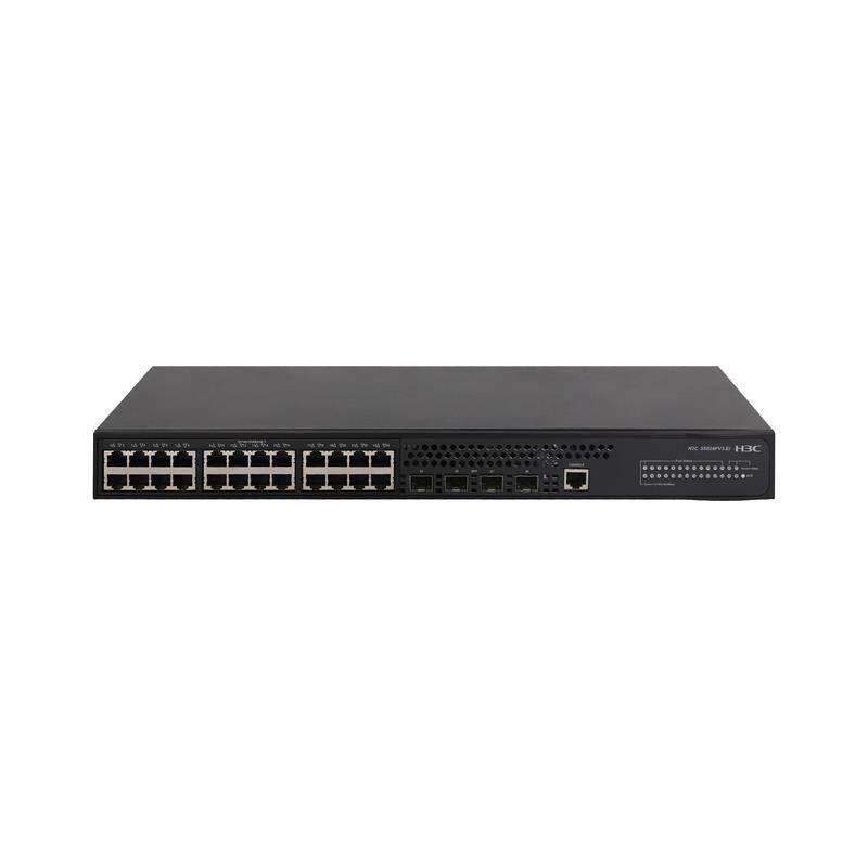 H3C S5024Pv3-Ei 24 Port Gigabit + 4X1Gb Sfp Uplink Yöneti̇lebi̇li̇r L2 Rackmount Switch(9801A1Qt)