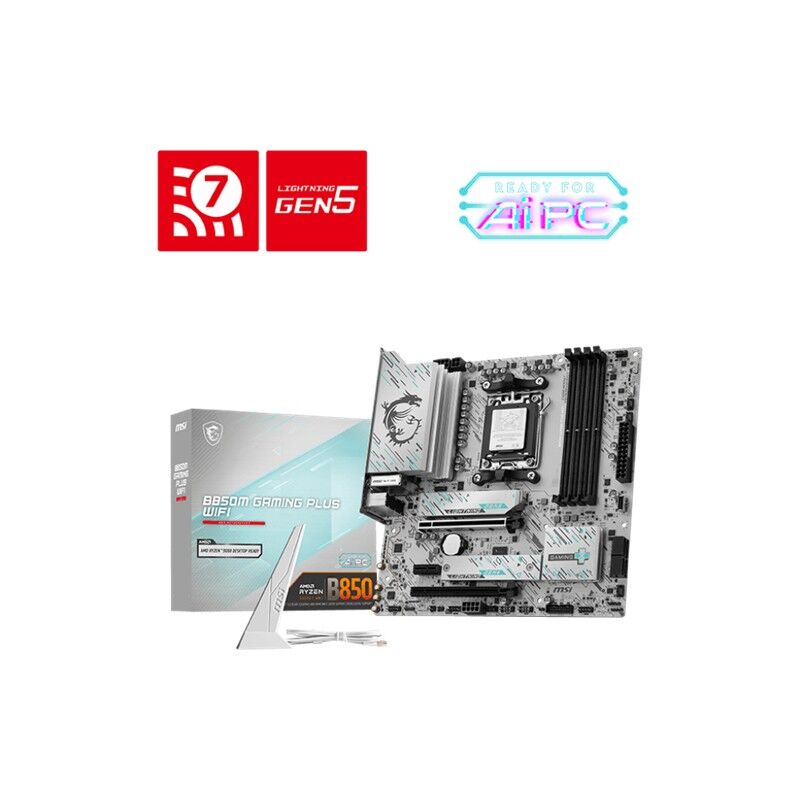Msi B850M Gaming Plus Wifi Ddr5 8200Mhz 1Xhdmi 1Xdp 2Xm.2 Matx Am5 (Amd Am5 9000/8000/7000 Seri̇leri̇ İle Uyumlu)