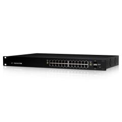Ubiquiti Es-24-250W 24 Port Gigabit+2X1Gb Sfp+ Consol Port 802.3At/Af Yöneti̇lebi̇li̇r 250W Rackmount Poe Switch