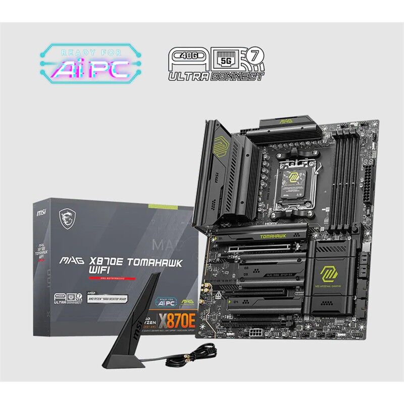 Msi Mag X870E Tomahawk Wifi Ddr5 8400Mt/S 1Xhdmi 4Xm.2 Usb Atx Am5(Amd Am5 9000/8000/7000 Seri̇leri̇ İle Uyumlu)