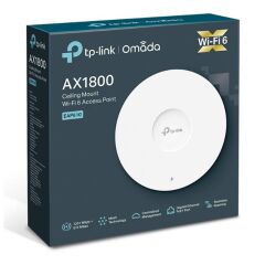 Tp-Link Omada Eap610 Ax1800 Dual Band Wifi6 1Xgbit Rj45 2.4Ghz/5Ghz Tavan Ti̇pi̇ Access Point (Adaptörlü)
