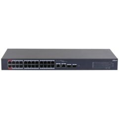 Dahua Cs4226-24Et-240 24 Port 10/100 Poe Port + 2Xgigabit Rj45/2Xsfp Combo Yöneti̇lebi̇li̇r Rackmount Switch
