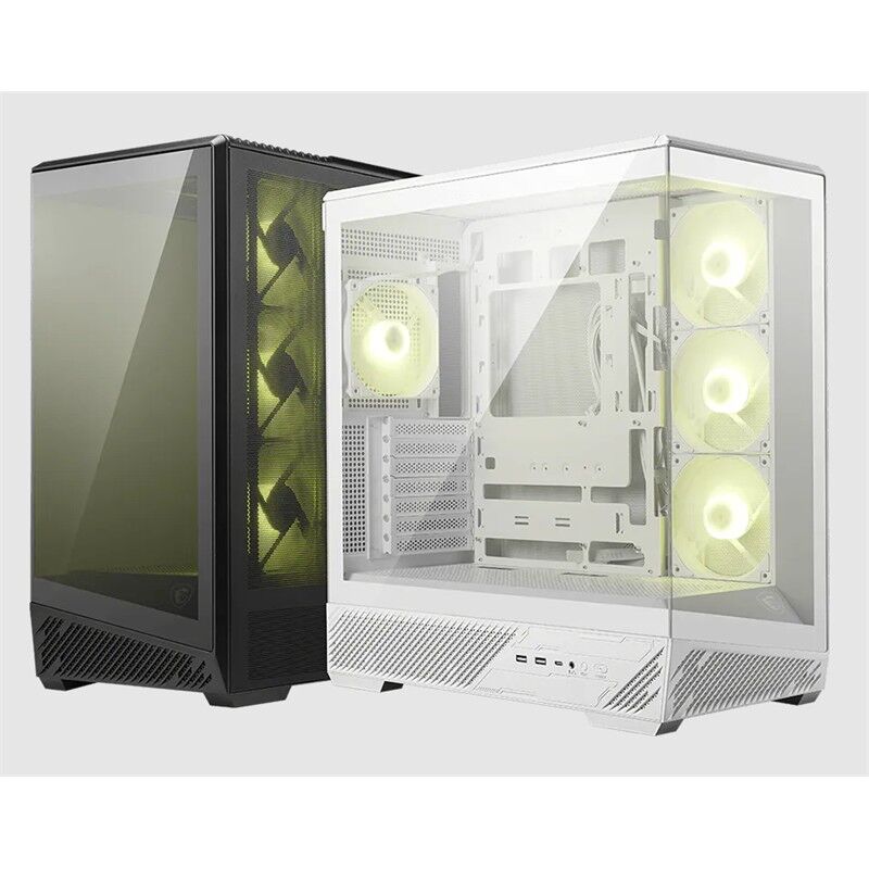 Msi Mag Pano 130R Pz Temperli̇ Cam 3X120Mm Reverse Argb 1X120Mm Argb Fan Atx Panorami̇k Gami̇ng Bi̇lgi̇sayar Kasasi