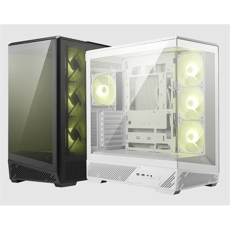 Msi Mag Pano 130R Pz Temperli̇ Cam 3X120Mm Reverse Argb 1X120Mm Argb Fan Atx Panorami̇k Gami̇ng Bi̇lgi̇sayar Kasasi