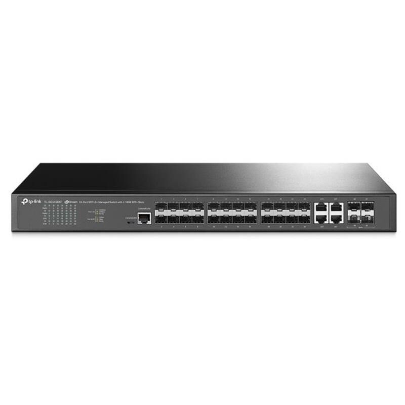 Tp-Link Omada Tl-Sg3428Xf 24 Port Gigabit Sfp/4Xport Rj45 Combo+4X10Gigabit Sfp+ Uplink Yöneti̇lebi̇li̇r Rackmount Switch