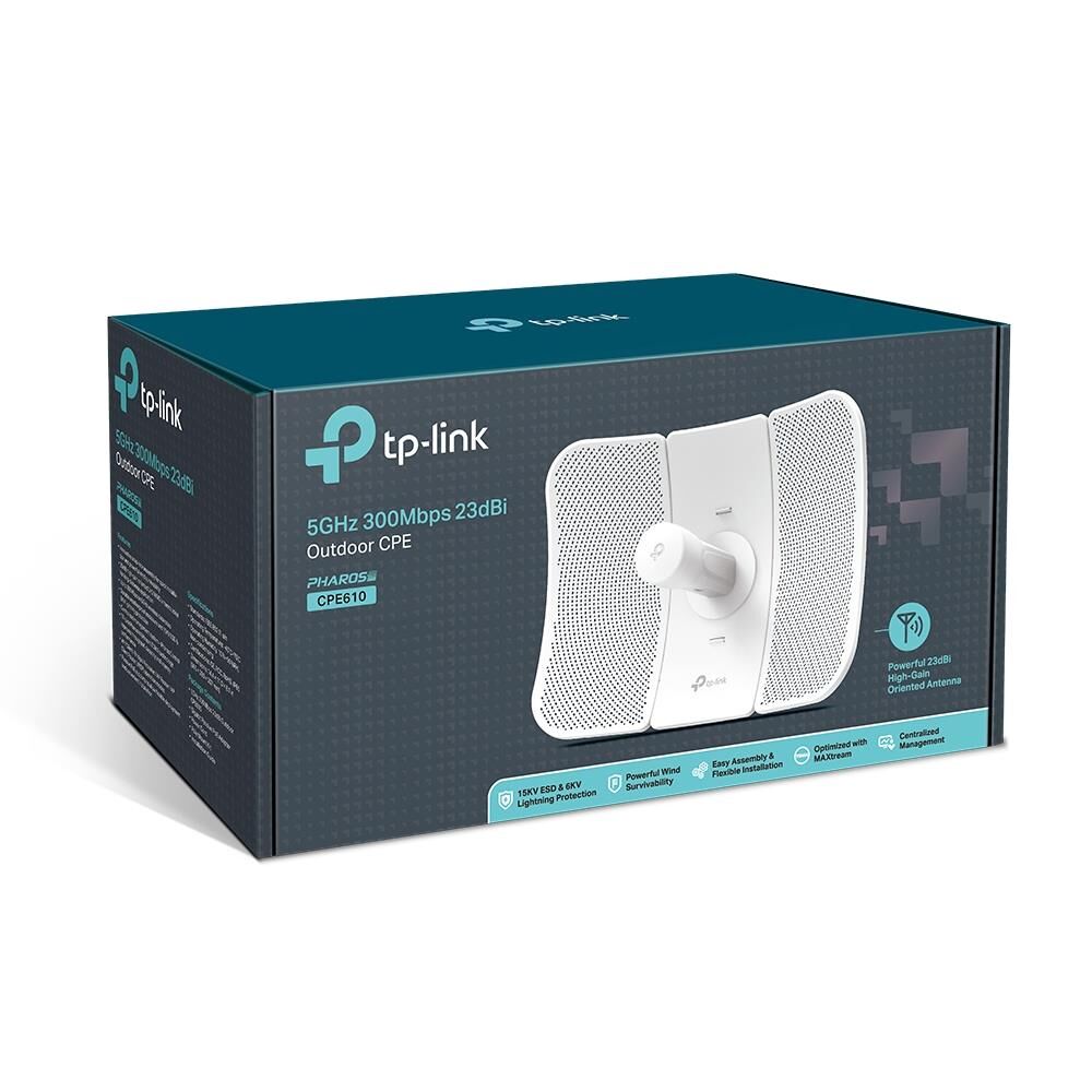 Tp-Link Cpe610 5Ghz 300Mbps 23Dbi 30Km Ptp/Ptmp Diş Ortam Access Point