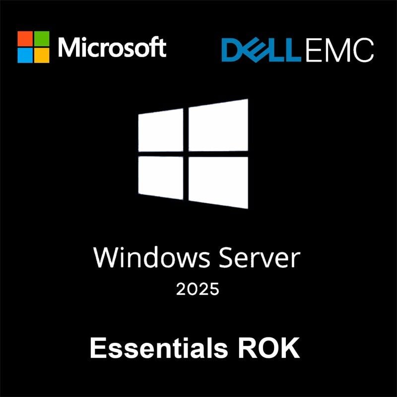 Dell Windows Server 2025 Essential W2K25Esn-Rok 634-Cvdt (25 Cal)