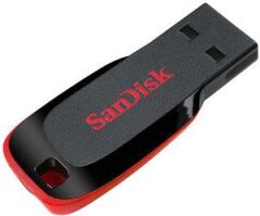 128 Gb Sandisk Sdcz50-128G-B35 Cruzer Blade Black Usb 2.0 Usb Bellek
