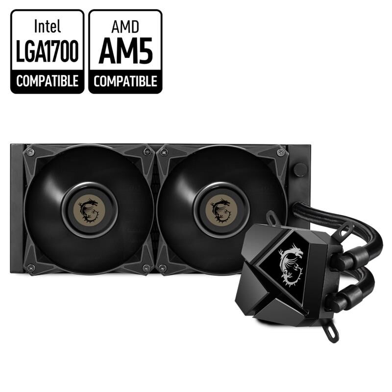 Msi Mag Coreliquid P240 240Mm Cpu Sivi Soğutucu (Lga 1150/1151/1155/1156/1200/1700/Am5/Am4 Uyumlu)